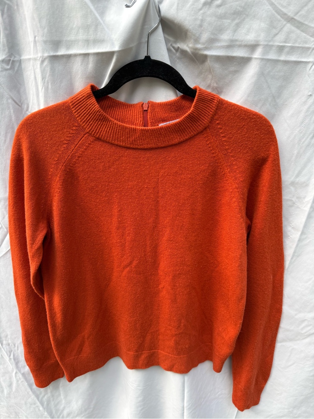 Karen Scott Bright Orange Crewneck Sweater